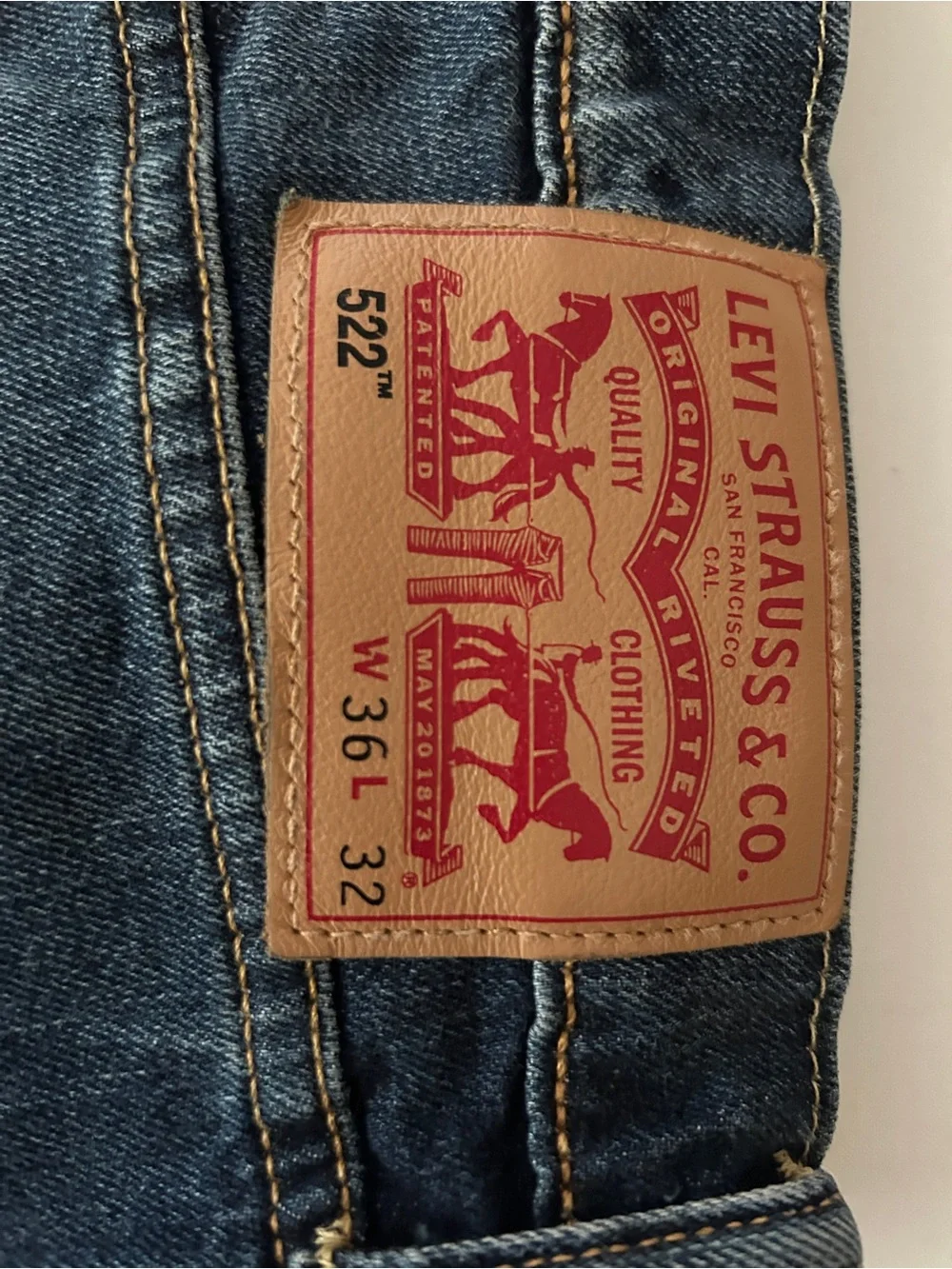 Levi's Straight Fit Faded Blue Men's Jeans